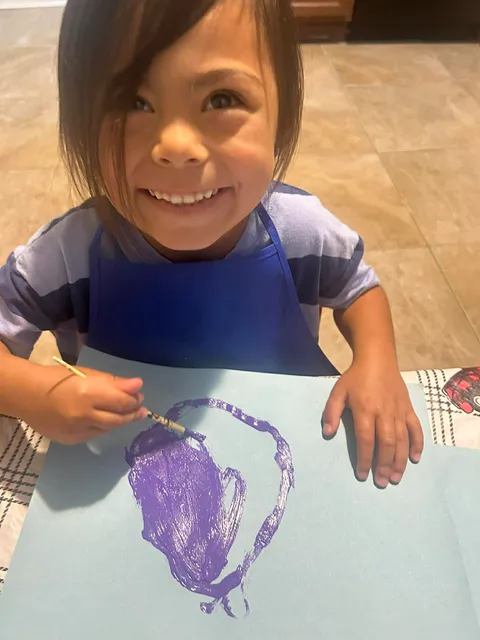 Children enjoying a creative activity
