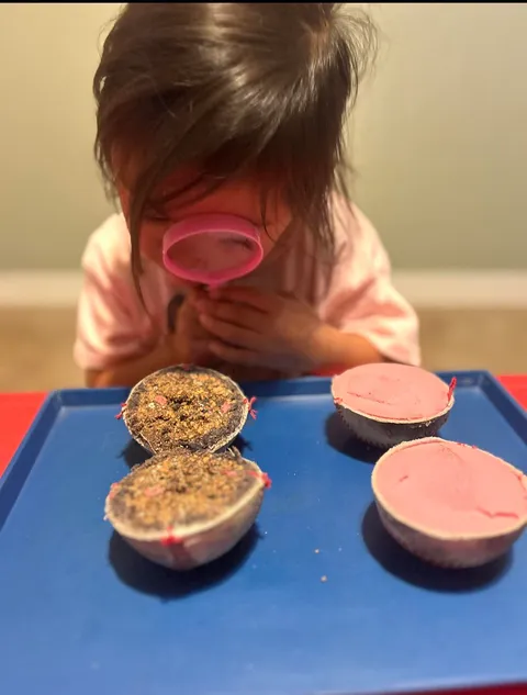 Children making art together